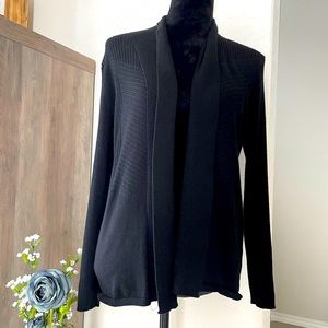 Retroligy Black Open Cardigan